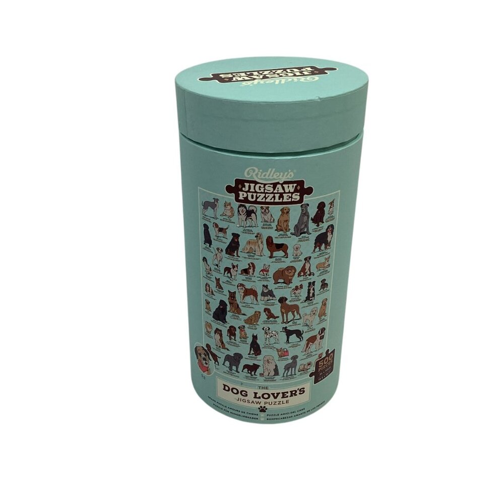 Ridleys Dog Lovers Jigsaw Puzzle 1000 Pieces In Cylinder Box
